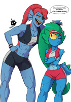 Undyne gets some lizard dick