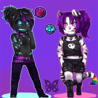 STREAM COMMISSION - DETAIL COLOR CHIBI COUPLE - NYANOBYTE