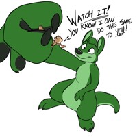 Tail Dangler playing with fire