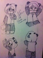 Ayu and her Panda costume