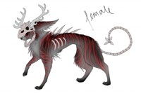 Griimph Species Female Flat Colour [With Skull]