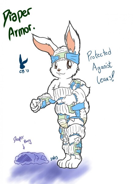 Diaper Armor by ConejoBlanco -- Fur Affinity [dot] net