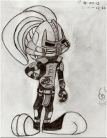 Buster Bunny as Sektor from Mortal Kombat