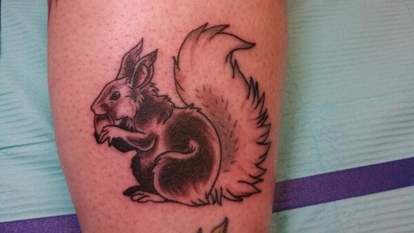 Tattoo uploaded by JenTheRipper • Squirrel tattoo by Leah Tattooer  #LeahTattooer #neotraditional #squirrel • Tattoodo