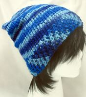Blue Twist Slouchy Hat
