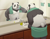 Brushing Panda