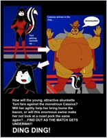 Toni Skunkette VS Cassius the Boar 