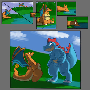 Mega Charizard Y vore (Shiny version) by MoonLightCarter -- Fur