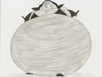 Drow lady food balloon