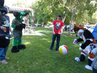 Come ball, I shall cast thee out!