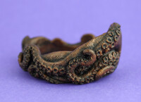 Bronze cthulu steampunk tentacle bangle cuff