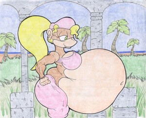 giant tiny kong breast crush smash attack sketch 8.10.2017. by Virus-20 --  Fur Affinity [dot] net