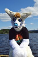 Melvin enjoying the finnish summer