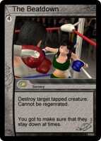 Tetsuo's Gym Magic Card: The Beatdown