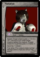 Tetsuo's Gym Magic Card: Natalya