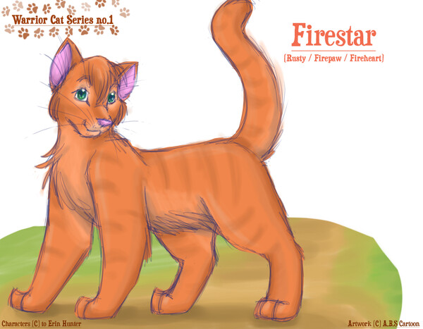 Fireheart Warrior Cats - Firestar Warriors - Firepaw Book Series | Sticker