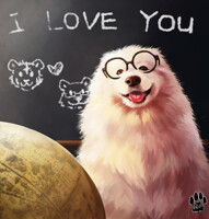 Teacher Samoyed