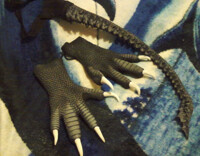 32 Inch Poseable Dragon tail and claws 