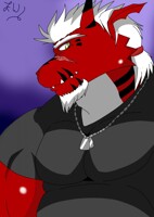 My Digisona(Fursona) Version of Growlmon