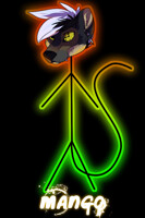 Mango Stick Figure Digital Badge