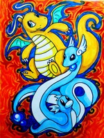 Dragonite and Pre-Evolutions