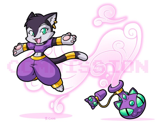 Malina the Genie kitty for tcgamerboy2002 by Rings1234 Fur Affinity dot net