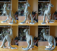 1/4 tauntaun sculpt progress 1