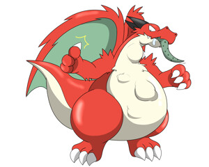 The rare Red Dragon Pokemon by Rygon -- Fur Affinity [dot] net