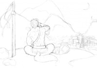 【坐看山城晚】