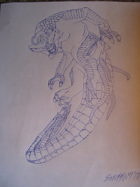 pacific rim kaiju slattern drawing