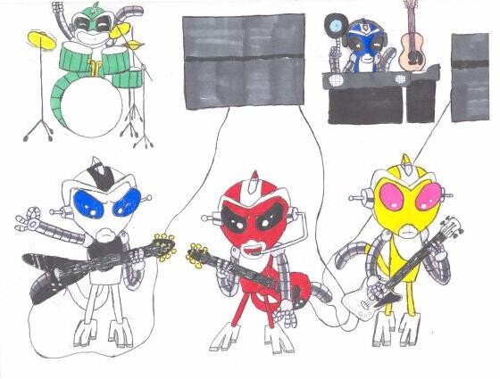 SRMTHFG Robot Monkey Band by hurricaneblackspark Fur Affinity