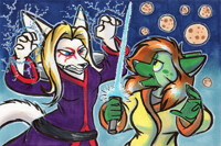 Anti-Cookie Sith vs. Cookie Jedi - by Genesisw