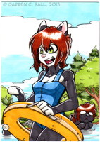 Down to the pond ATC