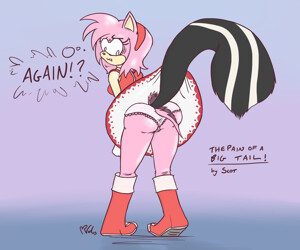 Amy Rose In Sexy Black Undies by Darksonic250 -- Fur Affinity [dot] net