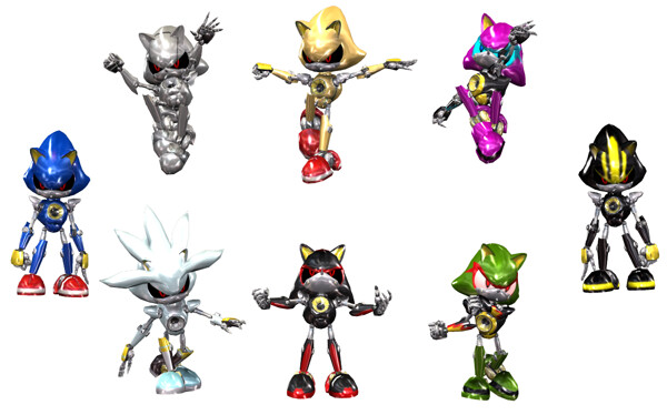 All Metal Sonic Forms 