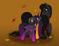 Commission - A walk through the leaves