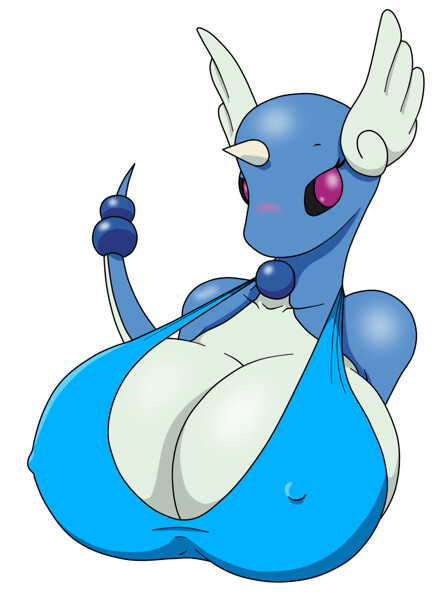 I really like Dragonair, I wanted some waterballoon boobs to draw and she w...