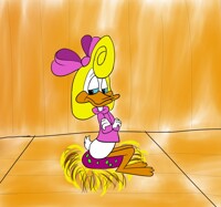 Shirley McLoon incubates the egg