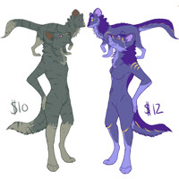 Puuka Adoptable 3 and 4 (with anthros!)