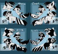 $10 Adoptables: QD Cats 3 (Monochromes All gone)