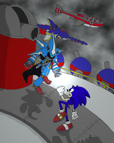 Metal Sonic and Neo Metal Sonic by The_Turboyoyo -- Fur Affinity [dot] net
