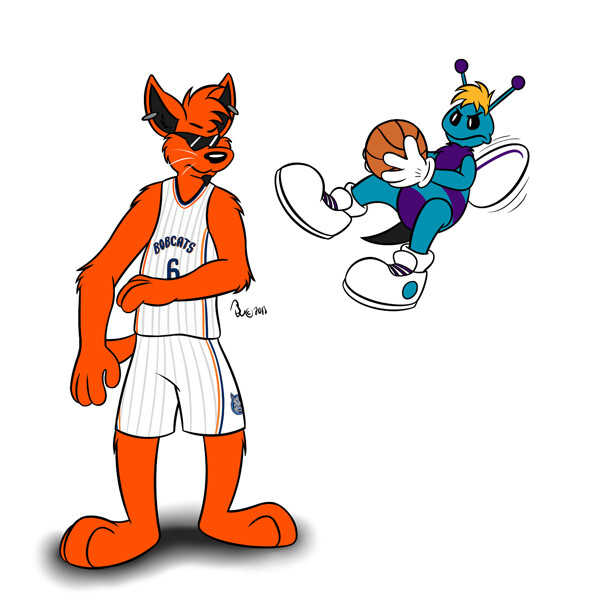 NBA Mascots - Tom Cat (no mascot) by Bleuxwolf -- Fur Affinity