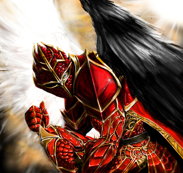 Red Dragon Knight DynaTheCat -- Affinity [dot]