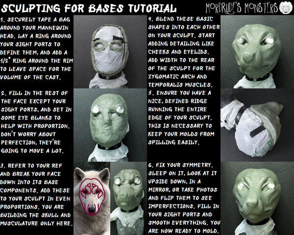 Sculpting for Bases Tutorial by MordrudesMonsters -- Fur Affinity
