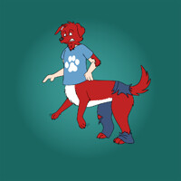 Transformation into a Red PuppyTaur