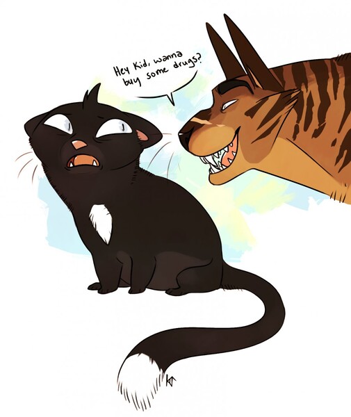 Tigerclaw and Ravenpaw