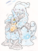 Goodra's melt touch!