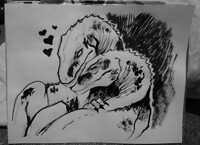 jurassic lovers - original art auction open
