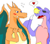 Charizard and Garchomp