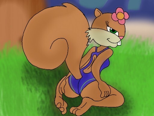 squirrel bathing suit